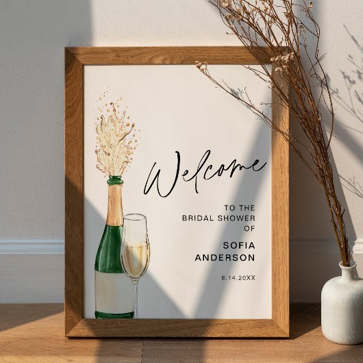 AFFICHE DE BIENVENUE Fête des mariées CRISTAL - Ca