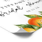 Affiche de bienvenue Fête des mariées d'agrumes d' (Coin)