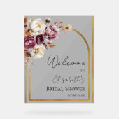 Affiche de bienvenue Fête des mariées d'automne en (Recto)