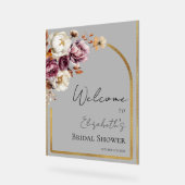 Affiche de bienvenue Fête des mariées d'automne en (Angle)