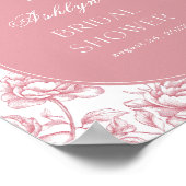 Affiche de bienvenue Fête des mariées de Chinoiser (Coin)