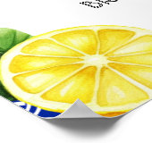 Affiche de bienvenue Fête des mariées de citron de (Coin)