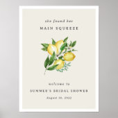 Affiche de bienvenue Fête des mariées de citron de (Devant)