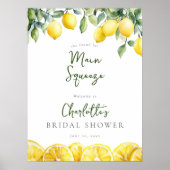 Affiche de bienvenue Fête des mariées de citrons d (Devant)