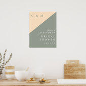 Affiche de bienvenue Fête des mariées de crème ver (Cuisine)