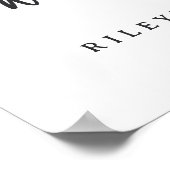 Affiche de bienvenue Fête des mariées de cuisine W (Coin)