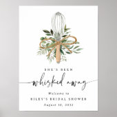 Affiche de bienvenue Fête des mariées de cuisine W (Devant)