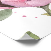 Affiche de bienvenue Fête des mariées de printemps (Coin)