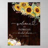 Affiche de bienvenue Fête des mariées de Sunflower (Devant)