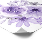 Affiche de bienvenue Fête des mariées de thé à l'o (Coin)