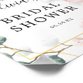 Affiche de bienvenue Fête des mariées de verdure f (Coin)