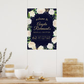 Affiche de bienvenue Fête des mariées d'hiver (20x (Cuisine)