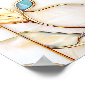 Affiche de bienvenue Fête des mariées en verre ten (Coin)