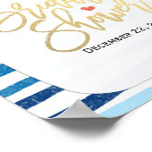 Affiche de bienvenue Fête des mariées florale d'aq (Coin)