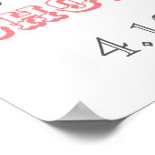 Affiche de bienvenue Fête des mariées moderne chic (Coin)