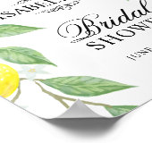 Affiche de bienvenue Fête des mariées moderne Lemo (Coin)