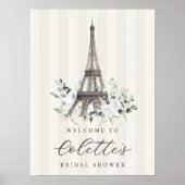 Affiche de bienvenue Fête des mariées Paris Bloom (Devant)