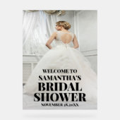 Affiche de bienvenue Fête des mariées photo acryli (Recto)