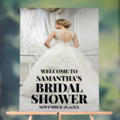 Affiche de bienvenue Fête des mariées photo acryli (Neutre)