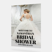 Affiche de bienvenue Fête des mariées photo acryli (Angle)