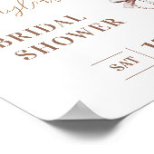 Affiche de bienvenue Fête des mariées Prosecco et  (Coin)