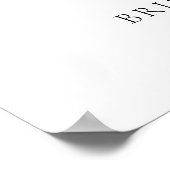 Affiche de bienvenue Fête des mariées rose (Coin)