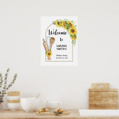 Affiche de bienvenue Fête des mariées Sunflower Ki (Cuisine)