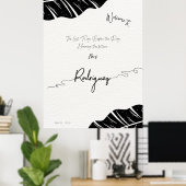 Affiche de bienvenue Fête des mariées tendance, pe (Bureau à domicile)