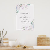 Affiche de bienvenue Fête des mariées Violet et La (Cuisine)