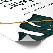 Affiche de bienvenue feuille de Fête des mariées t (Coin)