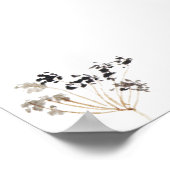 Affiche de bienvenue Fleur sauvage botanique | Fêt (Coin)