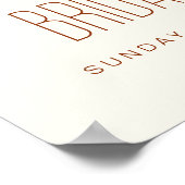 Affiche de bienvenue fleur sauvage Fête des mariée (Coin)