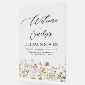 Affiche de bienvenue fleur sauvage Fête des mariée (Angle)