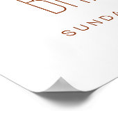 Affiche de bienvenue fleur sauvage Fête des mariée (Coin)