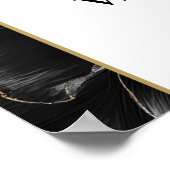 Affiche de bienvenue florale moderne élégante Mari (Coin)