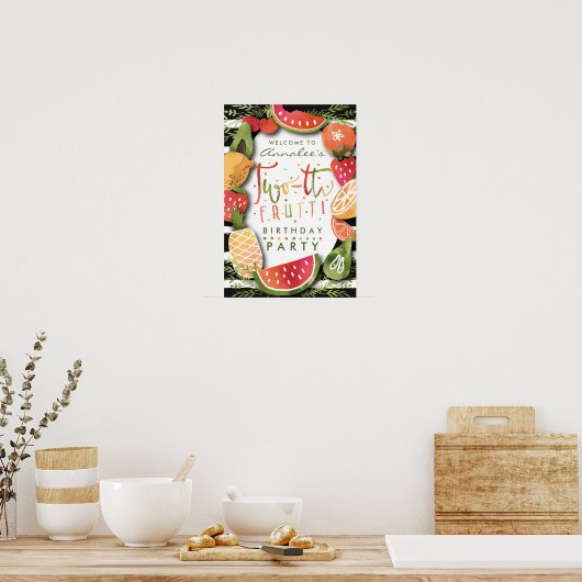 AFFICHE DE BIENVENUE | Fruits à deux tti fête d'an (Cuisine)
