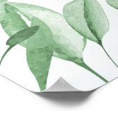 Affiche de bienvenue funéraire Boho Dusty Blue Euc (Coin)