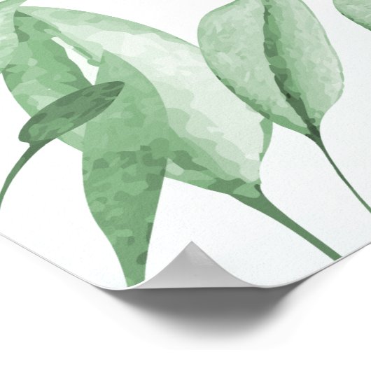 Affiche de bienvenue funéraire Boho Dusty Blue Euc (Coin)