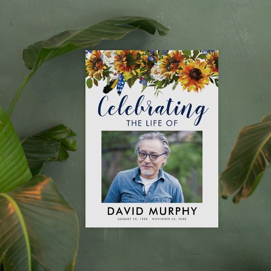 Affiche de bienvenue funéraire | Célébration de la