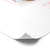 Affiche de bienvenue funéraire de fleurs d'aquarel (Coin)