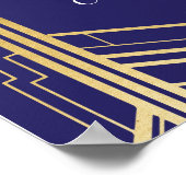 Affiche de bienvenue Gatsby Art déco Or Affiche de (Coin)