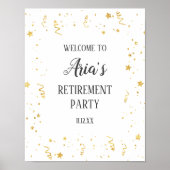 Affiche de bienvenue Gold Celebration Retirement P (Devant)