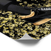 Affiche de bienvenue Gold et Black Basket Ball Par (Coin)