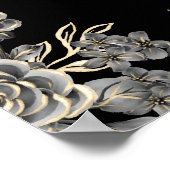 Affiche de bienvenue Gothique Floral Engagement Pa (Coin)