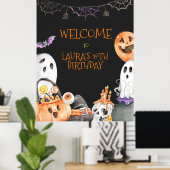 Affiche de bienvenue Halloween (Bureau à domicile)