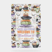 Affiche de bienvenue Halloween personnalisée (Recto)