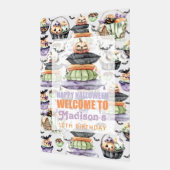 Affiche de bienvenue Halloween personnalisée (Angle)