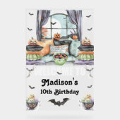 Affiche de bienvenue Halloween personnalisée (Recto)