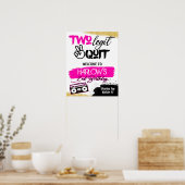 Affiche de bienvenue Hip hop Hot Pink Two Legit Tw (Cuisine)