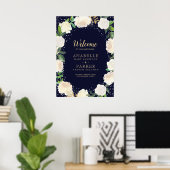 Affiche de bienvenue hivernale (20x28) (Bureau à domicile)